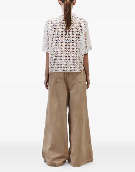 Bluze ALYSI Macram Shirt BEIGE Femei (BM 17538253) 3