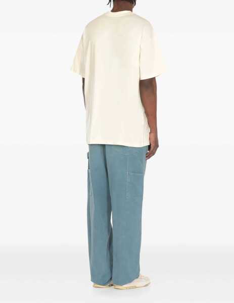 Tricouri MSGM Cotton T-Shirt IVORY Barbati (BM 17538277) 3