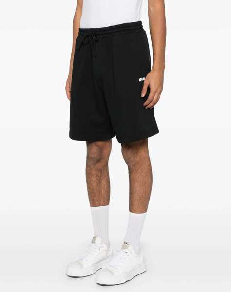 Pantaloni scurti MSGM Shorts With Micro Logo BLACK Barbati (BM 17538328) 3