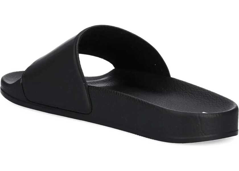 Sandale MSGM Slide Sandal With Logo BLACK Barbati (BM 17538340) 3