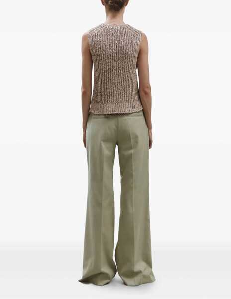 Veste casual ALYSI Tricot Vest With Sequins BEIGE Femei (BM 17538343) 3