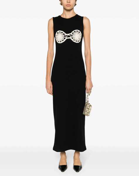 Sutiene Magda Butrym Crochet Bra Dress BLACK Femei (BM 17538367) 2