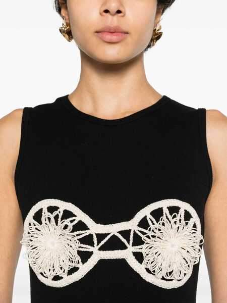 Sutiene Magda Butrym Crochet Bra Dress BLACK Femei (BM 17538367) 5