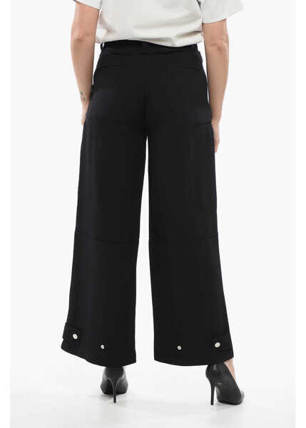 Pantaloni casual AMI ALEXANDRE MATTIUSSI Cargo Pants Black Femei (BM 17538640) 2