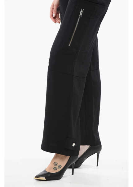 Pantaloni casual AMI ALEXANDRE MATTIUSSI Cargo Pants Black Femei (BM 17538640) 3