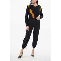 Imbracaminte Dama pagina 656 - Pulovere Dries Van Noten Ribbed Deconstructed Sweater Blue Femei (BM 17538646) - B-mall.ro