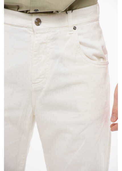 Blugi drepti ETRO Straight Fit Denims With Embroidered Logo 24Cm White Barbati (BM 17538649) 3