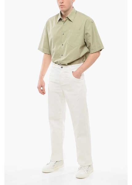 Blugi drepti ETRO Straight Fit Denims With Embroidered Logo 24Cm White Barbati (BM 17538649) 4