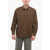 Armani Emporio Popeline Cotton Saharan Shirt Brown