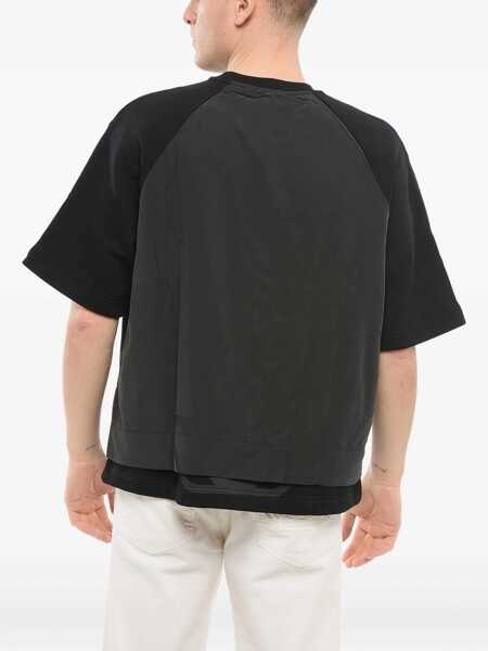 Bluze de trening Armani Emporio Short-Sleeved Crew Neck Sweatshirt With Rubberized L Black Barbati (BM 17538685) 3