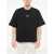Armani Emporio Short-Sleeved Crew Neck Sweatshirt With Rubberized L Black