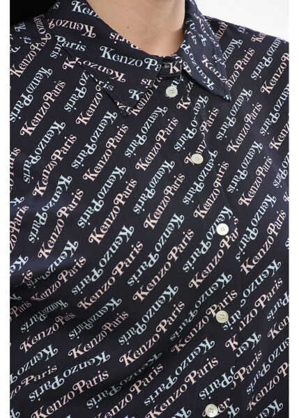 Camasi casual Kenzo Logoed Verdy Shirt Blue Femei (BM 17538694) 3