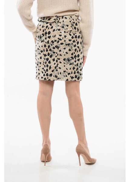 Fuste casual JACQUEMUS Les Sculptures Animalier Obra Skirt With Belt Beige Femei (BM 17538697) 2