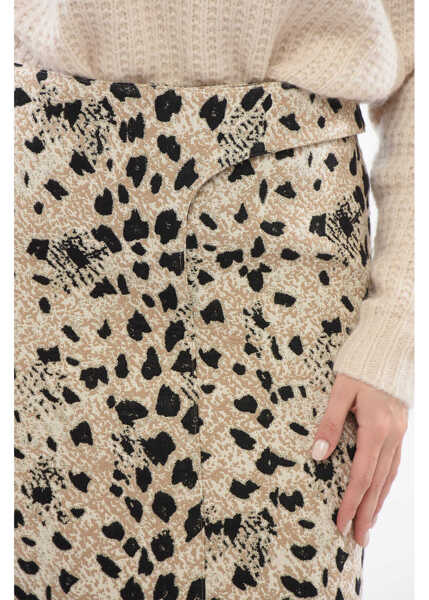 Fuste casual JACQUEMUS Les Sculptures Animalier Obra Skirt With Belt Beige Femei (BM 17538697) 3