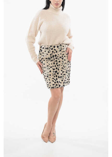 Fuste casual JACQUEMUS Les Sculptures Animalier Obra Skirt With Belt Beige Femei (BM 17538697) 4