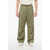 1989 STUDIO 5-Pocket Wool Blend Pants With Contrasting Bands Military Green