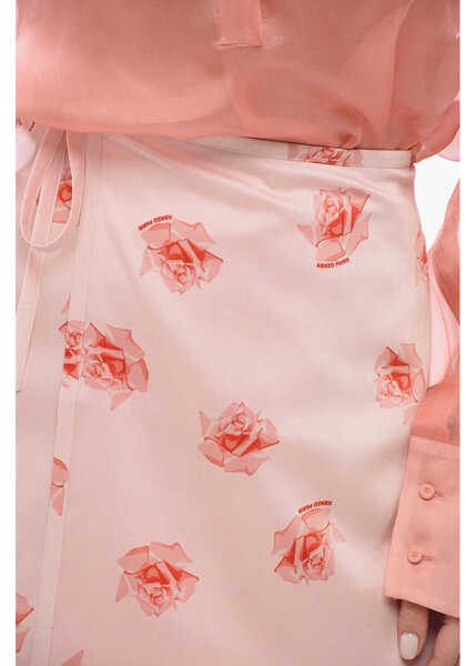Fuste casual Kenzo Floral Wrap Skirt Pink Femei (BM 17538715) 3