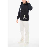 Bluze de trening Armani pentru Barbati - Bluze de trening Armani Emporio Knitted Hoodie With Embroidered Logo Blue Barbati (BM 17538742) - B-mall.ro