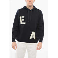 Bluze de trening Emporio Knitted Hoodie With Embroidered Logo Barbati