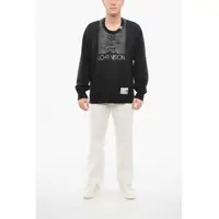 Bluze de trening pentru Barbati pagina 12 - Bluze de trening MIHARA YASUHIRO Crew Neck Lo-Fi Vision Deconstructed Sweatshirt With Print Black Barbati (BM 17538826) - B-mall.ro