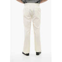 Pantaloni casual Dolce & Gabbana pentru Barbati - Pantaloni casual Dolce & Gabbana Front Pleated Virgin Wool Blend Pants With 4 Pockets White Barbati (BM 17538838) - B-mall.ro
