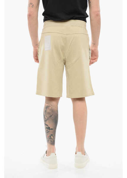 Pantaloni scurti TEN C Sweat Shorts With Coated Cotton Pockets Beige Barbati (BM 17538841) 2