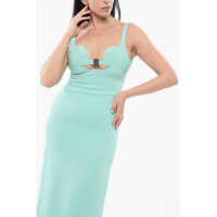Rochii lungi Dama pagina 5 - Rochii lungi DAVID KOMA Midi Bra-Detail Dress Green Femei (BM 17538853) - B-mall.ro