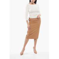 Imbracaminte Dama pagina 576 - Bluze Roberto Collina Solid Color Lightweight Top With Boat Neckline White Femei (BM 17538856) - B-mall.ro
