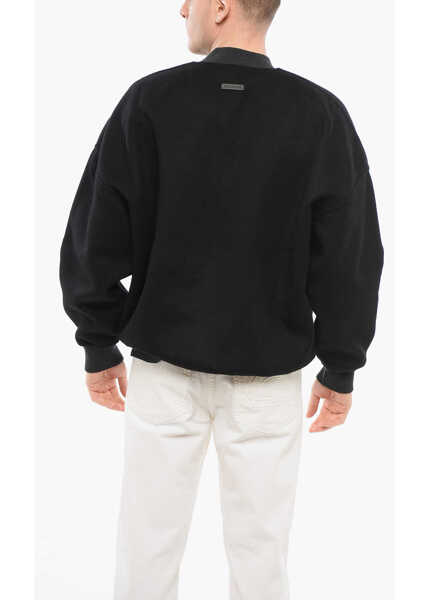 Bluze de trening FEAR OF GOD Crew Neck Loden Sweatshirt With Knitted Cuffs Black Barbati (BM 17538859) 2