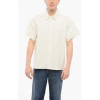 Camasi casual Short Sleeved Shirt With Raw Cut Edge Barbati