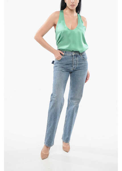 Blugi drepti Bottega Veneta Vintage Boyfriend Denims Blue Femei (BM 17538868) 4