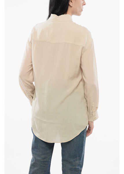 Bluze Armani Emporio Flared Blouse Beige Femei (BM 17538898) 2