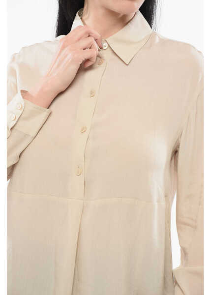 Bluze Armani Emporio Flared Blouse Beige Femei (BM 17538898) 3