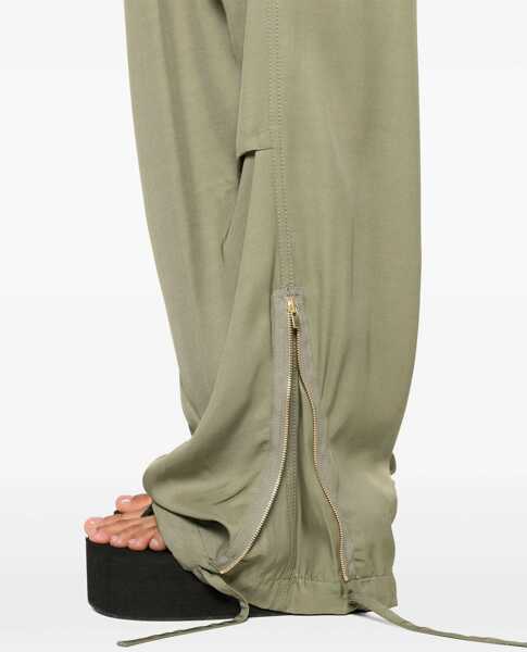 Pantaloni casual Golden Goose Viscose Cargo Pants Green Femei (BM 17538910) 5