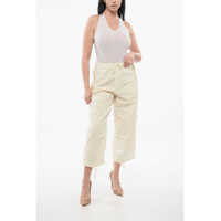 Imbracaminte AUTRY Dama - Pantaloni casual AUTRY Solid Color Nylon Pants With Adjustable Ankle Beige Femei (BM 17538931) - B-mall.ro