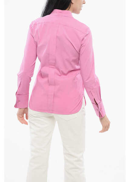Camasi casual Max Mara Sfilata Stretch Cotton Francia Shirt With Double Cuffs Pink Femei (BM 17538940) 2