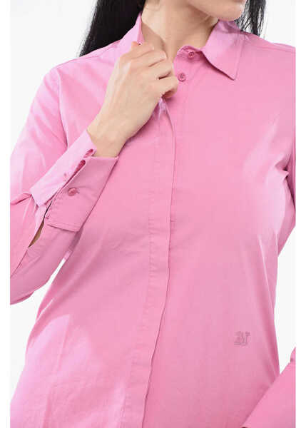 Camasi casual Max Mara Sfilata Stretch Cotton Francia Shirt With Double Cuffs Pink Femei (BM 17538940) 3