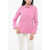 Max Mara Sfilata Stretch Cotton Francia Shirt With Double Cuffs Pink