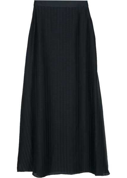 Fuste casual Armani Emporio Maxi Skirt With Satin Motif Blue Femei (BM 17539030) 2