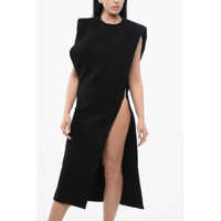 Rochii lungi Dama pagina 5 - Rochii lungi SPORTMAX Sleeveless Slit Dress With Padded Shoulders Black Femei (BM 17539045) - B-mall.ro