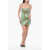 THE ATTICO Sequined Rue Mini Dress Green