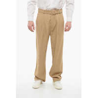 Pantaloni casual 4-Pocketed Straight Fit Pants With Belt Barbati