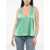 Armani Silk U-Neckline Top Green
