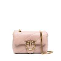 Genti de umar 'Love Classic Puff' Pink Shoulder Bag With Diagonal Maxi Quilting In Leather Woman Femei