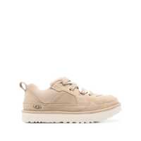Sneakers 'Lo Lowmel' Beige Sneakers With Mesh Inserts And Logo On The Side In Suede Man Barbati