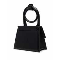 Genti de mana JACQUEMUS Dama - Genti de mana JACQUEMUS Le Chiquito Noeud Black Crossbody Bag With Logo Detail In Leather Woman Black Femei (BM 17540124) - B-mall.ro