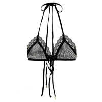 Sutiene The Attico Rhinestone Bra Femei