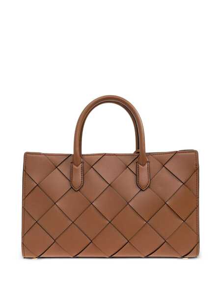 Genti de mana Michael Kors Scarlett Medium Brown Handbag With Braided Design And Top Shoulder Strap In Leather Woman BROWN Femei (BM 17540469) 3