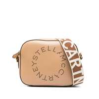 Genti de umar Beige Crossbody Bag With Perforated Logo In Faux Leather Woman Femei