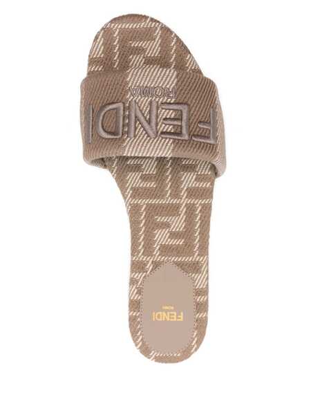 Sandale Fendi Fendi Fendi Sunshine Slides Grey Femei (BM 17541051) 4